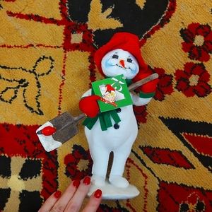 Annalee ribbon snowman